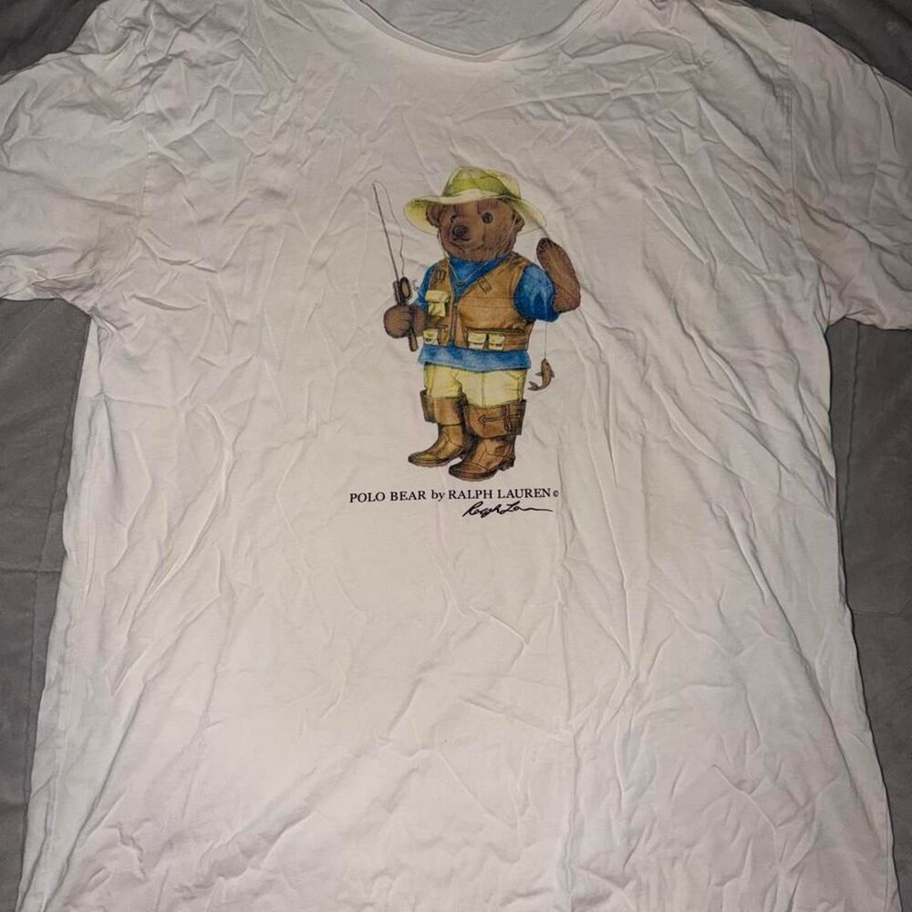 Polo-ralph-lauren Men's White and Cream T-shirt